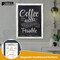 Better Office Products Magnetic Wall Chalkboard Sign, 18in. x 24in. Rustic Wood Frame, Includes Chalk and Eraser, Whitewash 00810 - alternate 2